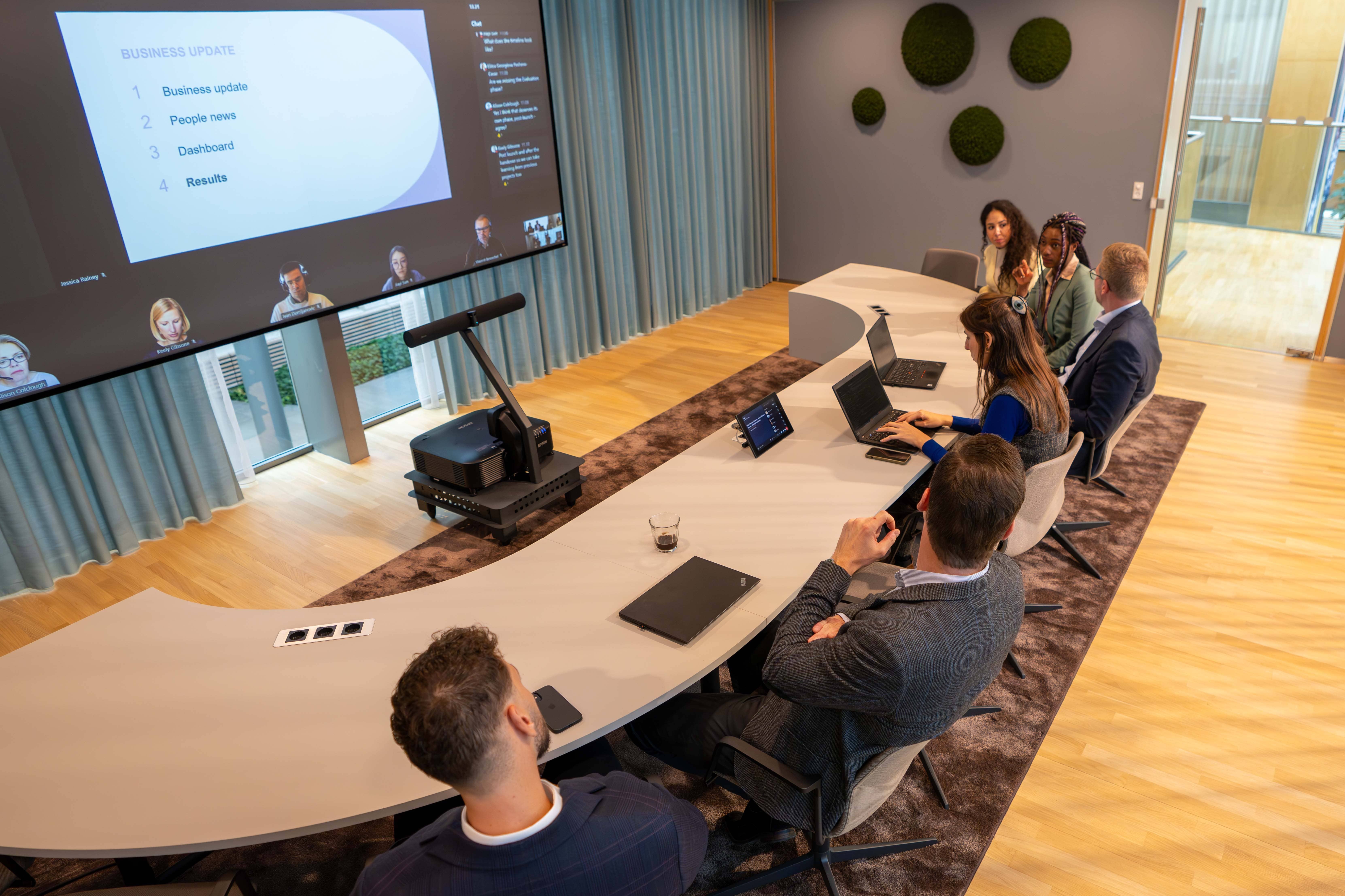 Ambientes corporativos com alta demanda de comunicação