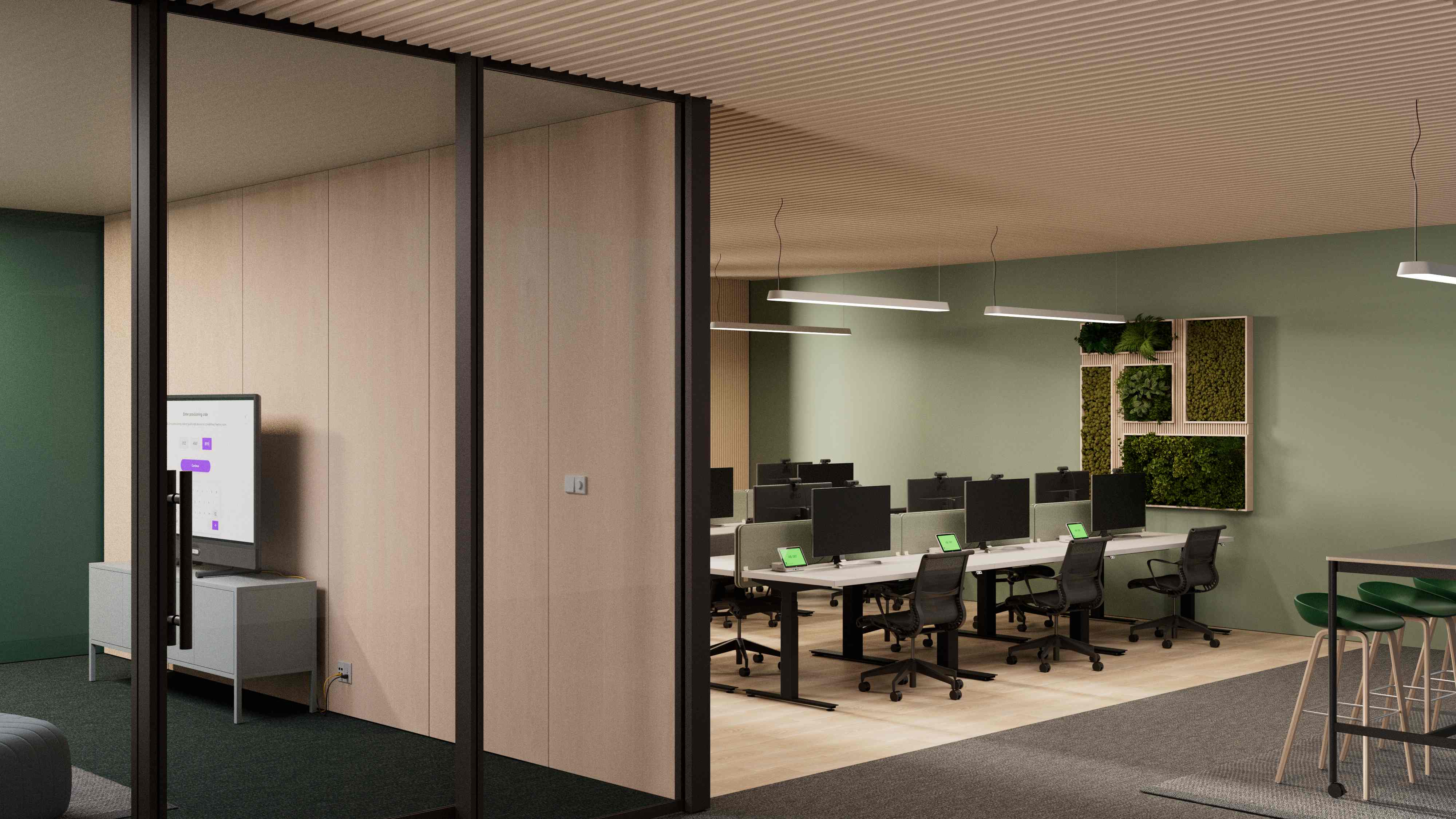 Setores administrativos, executivos e comerciais